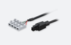 Power cable with 4-way screw terminal, 2m
