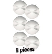 Cable Drop Organizer, &Oslash; 27.5 mm, white, 6 pcs