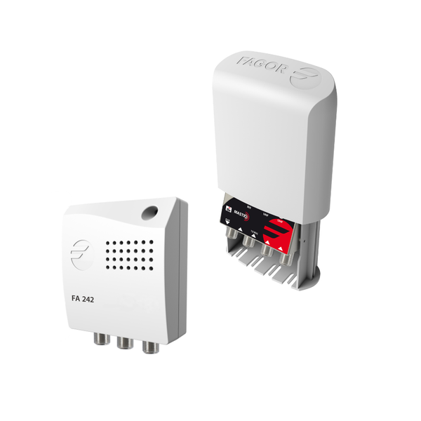 Fagor AML910 DC D2 mastovahvistin + Fagor FA 242 verkkolaite